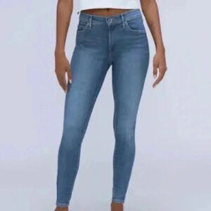 Everlane Ankle Medium Blue Wash High Rise  Denim Jeans Size 28